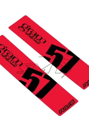 Time-Limited Gram Lights 57DR/57CR Spoke Sticker Red (2 PCS)