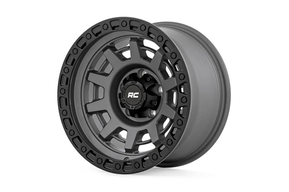 Mega Sale Rough Country 85 Series Wheel | One-Piece | Gunmetal Gray/Black | 15x8 | 5x5.5 | -19mm