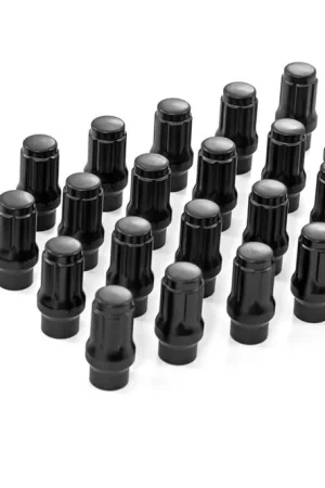 Express Delivery M12 x 1.5 Lug Nut Set of 24 | Black | Closed End | Extended Thread