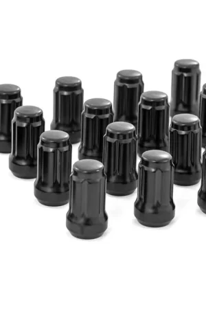 Lug Nut Set | M12x1.5 | 16 Qty | Splined | Black Bargain