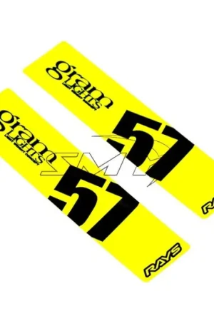 Fast Shipping Gram Lights 57DR/57CR Spoke Sticker Luminous Yellow (2 PCS)