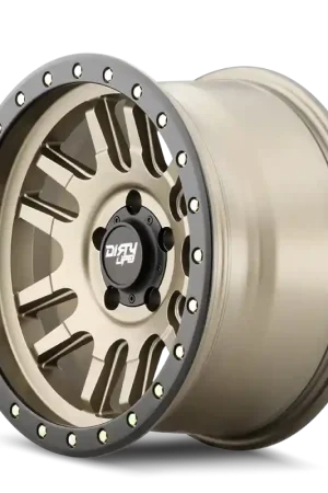 Genuine Dirty Life 9309 Canyon Pro 17x9/5x127 BP/-12mm Offset/71.5mm Hub Satin Gold Wheel - Beadlock