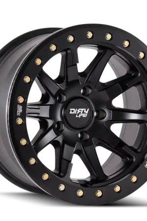 Weekend Sale Dirty Life 9304 DT-2 20x9 / 5x139.7 BP / 12mm Offset / 87.1mm Hub Matte Black Wheel - Beadlock