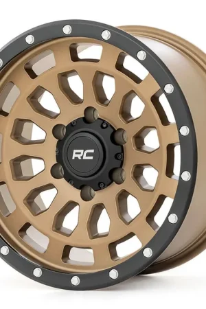 Place Order Rough Country 87 Series Wheel | Simulated Beadlock | Bronze/Black | 17x8.5 | 6x5.5 |+25mm