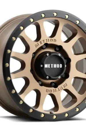 Method MR305 NV HD 18x9 +18mm Offset 8x6.5 130.81mm CB Method Bronze/Black Street Loc Wheel Super Sale