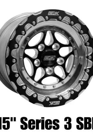 Belak 15x8 / 5in BS / 5x114.3 BP / High Pad / Series 3 Wheel - Single Beadlock Billet Outer Lip Top Pick