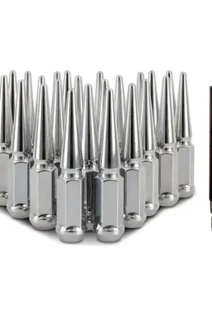 Mishimoto Mishimoto Steel Spiked Lug Nuts M12 x 1.5 24pc Set Chrome Final Sale