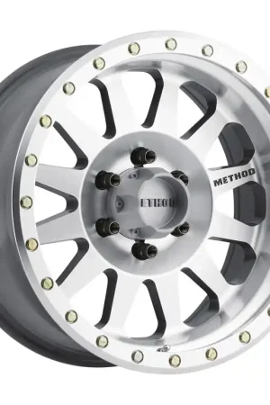 Hot Picks Method MR304 Double Standard 16x8 0mm Offset 6x5.5 108mm CB Machined/Clear Coat Wheel