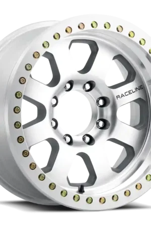 Raceline RT260M Avenger 17x9in / 6x139.7 BP / -12mm Offset / 107.95mm Bore - Machined Beadlock Wheel Final Sale