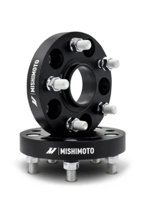 Top Pick Mishimoto Wheel Spacers - 5x120 - 64.1 CB - M14 x1.5 - 25mm - BK