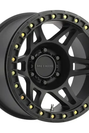 Method MR106 Beadlock 17x9 -44mm Offset 5x5 71.5mm CB Matte Black w/BH-H24125 Wheel Cheap