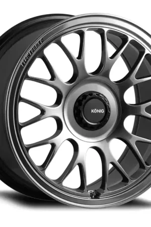 Bulk Order Konig MRK1 17X8 4X100 ET40 Hyper Carbon - Gloss Black Gear Cap/Logo/Cover Plate