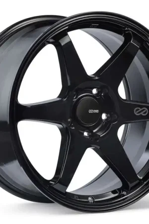 Enkei T6R 17x8 40mm Offset 5x114.3 Bolt Pattern 72.6 Bore Gloss Black Wheel Handmade