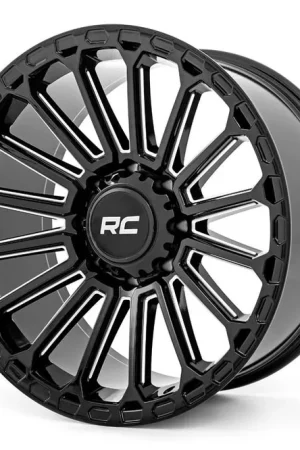 97 Series Wheel One-Piece Gloss Black 22x10 6x5.5 -25mm Rough Country Secure Checkout