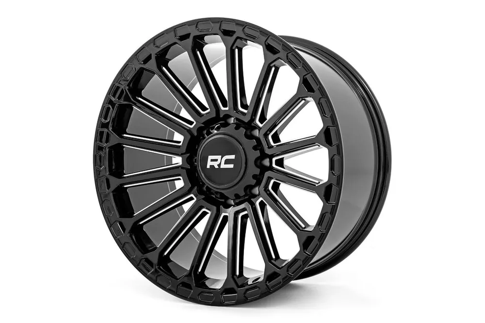 97 Series Wheel One-Piece Gloss Black 22x10 6x5.5 -25mm Rough Country Secure Checkout