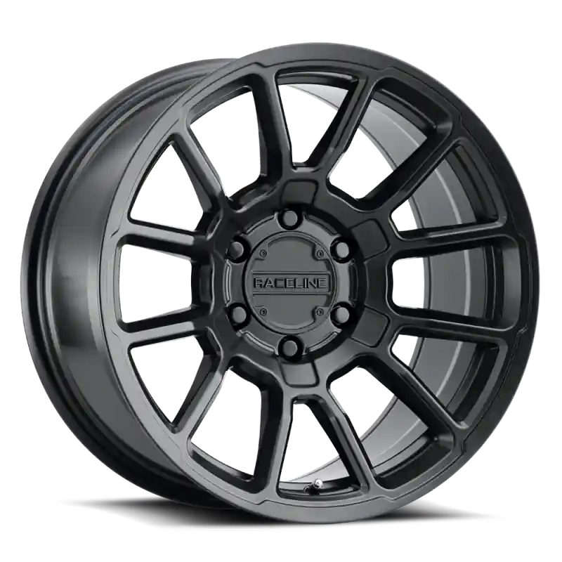 Raceline 950B Gauge 17x8.5in / 6x114.3 BP / 18mm Offset / 66.1mm Bore - Satin Black Wheel Limited Time
