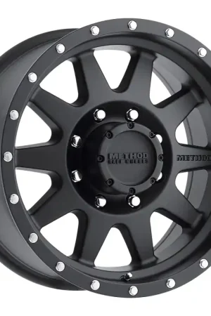 Method MR301 The Standard 16x8 0mm Offset 8x6.5 130.81mm CB Matte Black Wheel Bulk Order