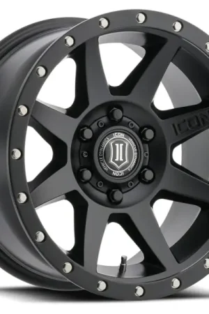 Exclusive Offer ICON Rebound 17x8.5 5x150 25mm Offset 5.75in BS 110.1mm Bore Satin Black Wheel