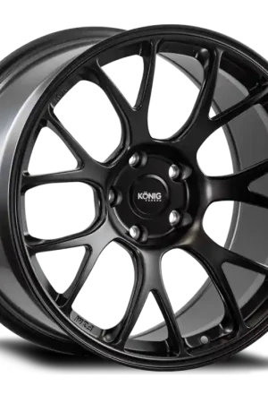 Konig Forged F1M 18X9 5X130 ET46 Satin Black Knurled Bead Low Price