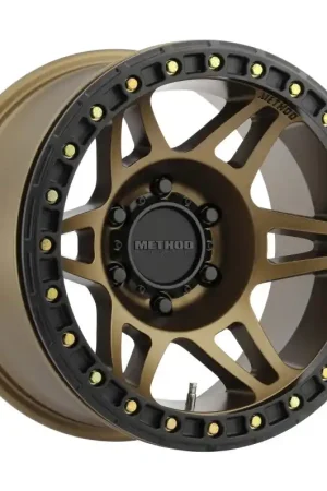 Method MR106 Beadlock 17x9 -44mm Offset 6x5.5 108mm CB Method Bronze w/BH-H24125 Wheel Limited Edition