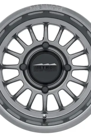 Budget Method MR411 Bead Grip 15x7 / 4+3/13mm Offset / 4x136 / 106.25mm CB Gloss Titanium Wheel