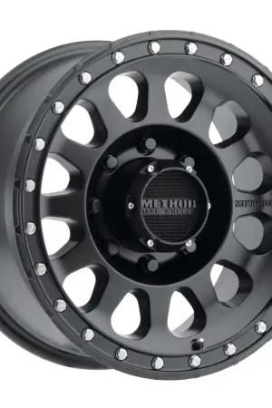 Method MR315 18x9 +18mm Offset 8x6.5 130.81mm CB Matte Black Wheel Super Sale
