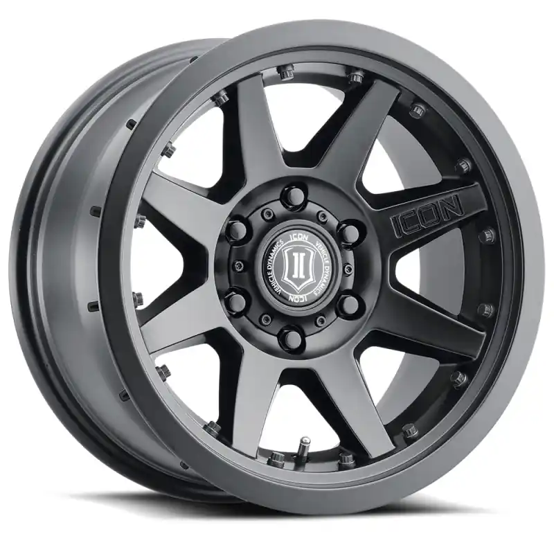 Worldwide Shipping ICON Rebound Pro 17x8.5 6x5.5 25mm Offset 5.75in BS 95.1mm Bore Satin Black Wheel