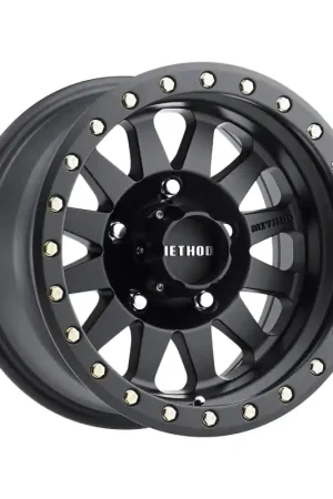 Free Shipping Method MR304 Double Standard 15x10 -50mm Offset 5x5.5 108mm CB Matte Black Wheel