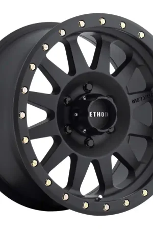 Secure Checkout Method MR304 Double Standard 15x8 -24mm Offset 6x5.5 108mm CB Matte Black Wheel