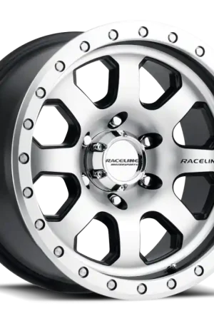 Raceline 929M Avenger 17x9in / 6x139.7 BP / -12mm Offset / 107.95mm Bore - Black & Machined Wheel Order Now