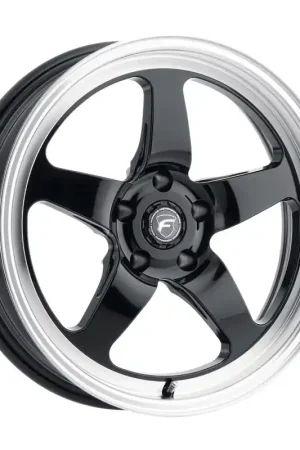 Viral Forgestar D5 Drag 18x8.0 / 5x120 BP / ET15 / 5.125in BS Gloss Black Wheel