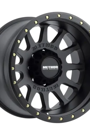 Luxury Method MR605 NV 20x12 -52mm Offset 8x6.5 121.3mm CB Matte Black Wheel