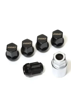 Get Yours Rays 19 Hex Lock & Lug Nut Set M14 x 1.5 - Black