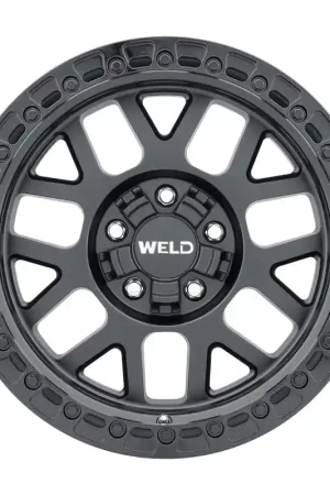 Weld Off-Road W104 17X9.0 Cinch 6X135 6X139.7 ET00 BS5.00 Satin Black Gloss Black 106.1 Budget