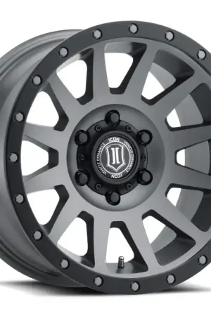 ICON Compression 18x9 6x135 6mm Offset 5.25in BS Titanium Wheel Popular