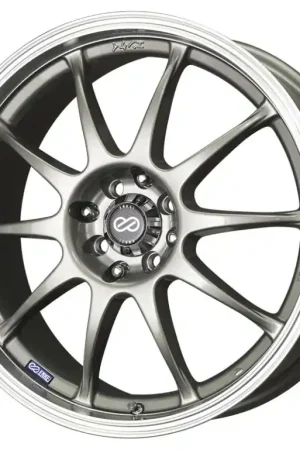 Enkei J10 16x7 4x100/114.3 42mm Offset 72.62mm Bore Dia Silver w/ Machined Lip Wheel Luxury