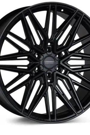 Money Back Guarantee Vossen HF6-5 22x9.5 / 6x139.7 / ET20 / Deep Face / 106.1 - Satin Black Wheel