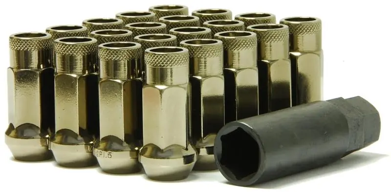 Wheel Mate Muteki SR48 Open End Lug Nuts - Titanium 12x1.25 48mm Special Offer