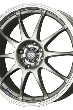 Luxury Enkei J10 16x7 4x100/108 42mm Offset 72.62mm Bore Dia Silver w/ Machined Lip Wheel
