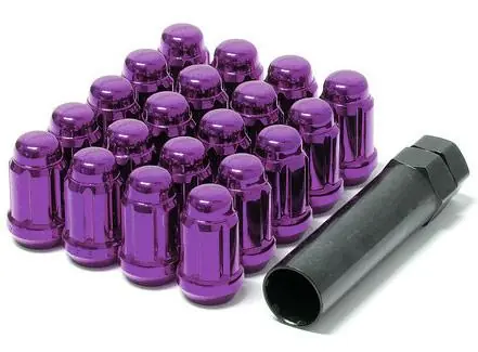 Wheel Mate Muteki Closed End Lug Nuts - Purple 12x1.25 Bulk Order