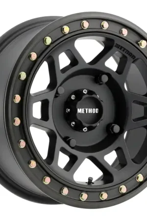 Method MR405 UTV Beadlock 15x7 / 5+2/38mm Offset / 4x156 / 132mm CB Matte Black Wheel Bargain