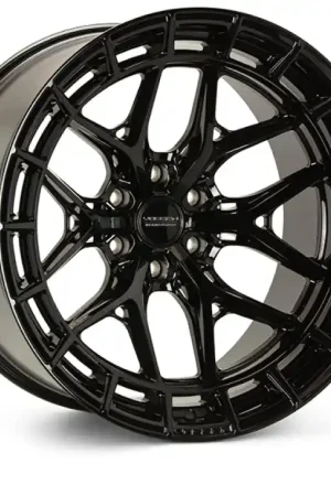 Today Only Vossen HFX-1 22x10 / 6x139.7 BP / ET-18 / 106.1 CB / Super Deep - Gloss Black Wheel