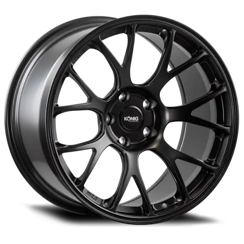 Free Shipping Konig Forged F1M 18X11 5X120 ET44 Satin Black Knurled Bead