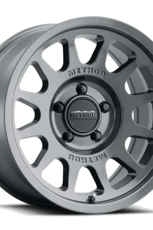 Exclusive Method MR703 17x9 / -12mm Offset / 106.25mm Bore / 6x5.5 BP / 4.8in BS - Gloss Titanium Wheel