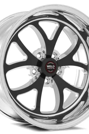 Weld S76 20x9.0 / 5x5 BP / 5.75in. BS Black Wheel (High Pad) - Non-Beadlock Handmade