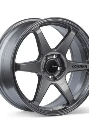 Enkei T6R 18x9.5 38mm Offset 5x114.3 Bolt Pattern 72.6 Bore Matte Gunmetal Wheel Must Have