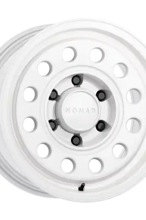 Nomad N501SA Convoy 15x7in / 6x139.7 BP / -10mm Offset / 107.95mm Bore - Gloss White Wheel Factory Price