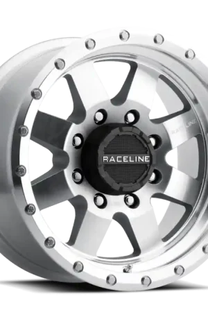 Raceline 935MC Defender 17x9in / 6x139.7 BP / 0mm Offset / 107.95mm Bore - Machined Wheel Cheap