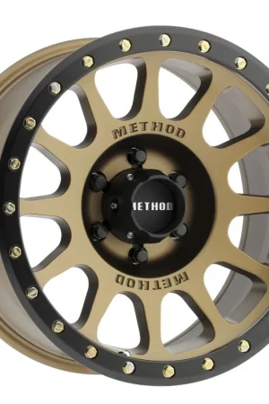 Method MR305 NV 18x9 0mm Offset 6x5.5 108mm CB Method Bronze/Black Street Loc Wheel Mega Sale