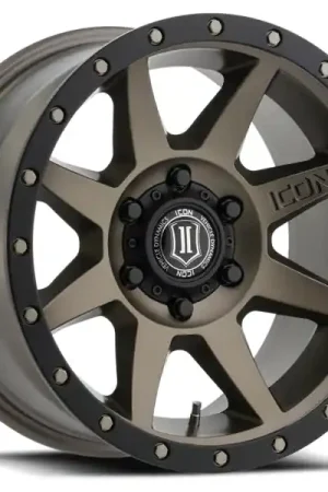 Limited Offer ICON Rebound 17x8.5 6x5.5 0mm Offset 4.75in BS 106.1mm Bore Bronze Wheel